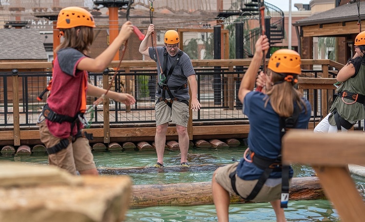 Family at Paula Deen’s Lumberjack Feud Show and Adventure Park