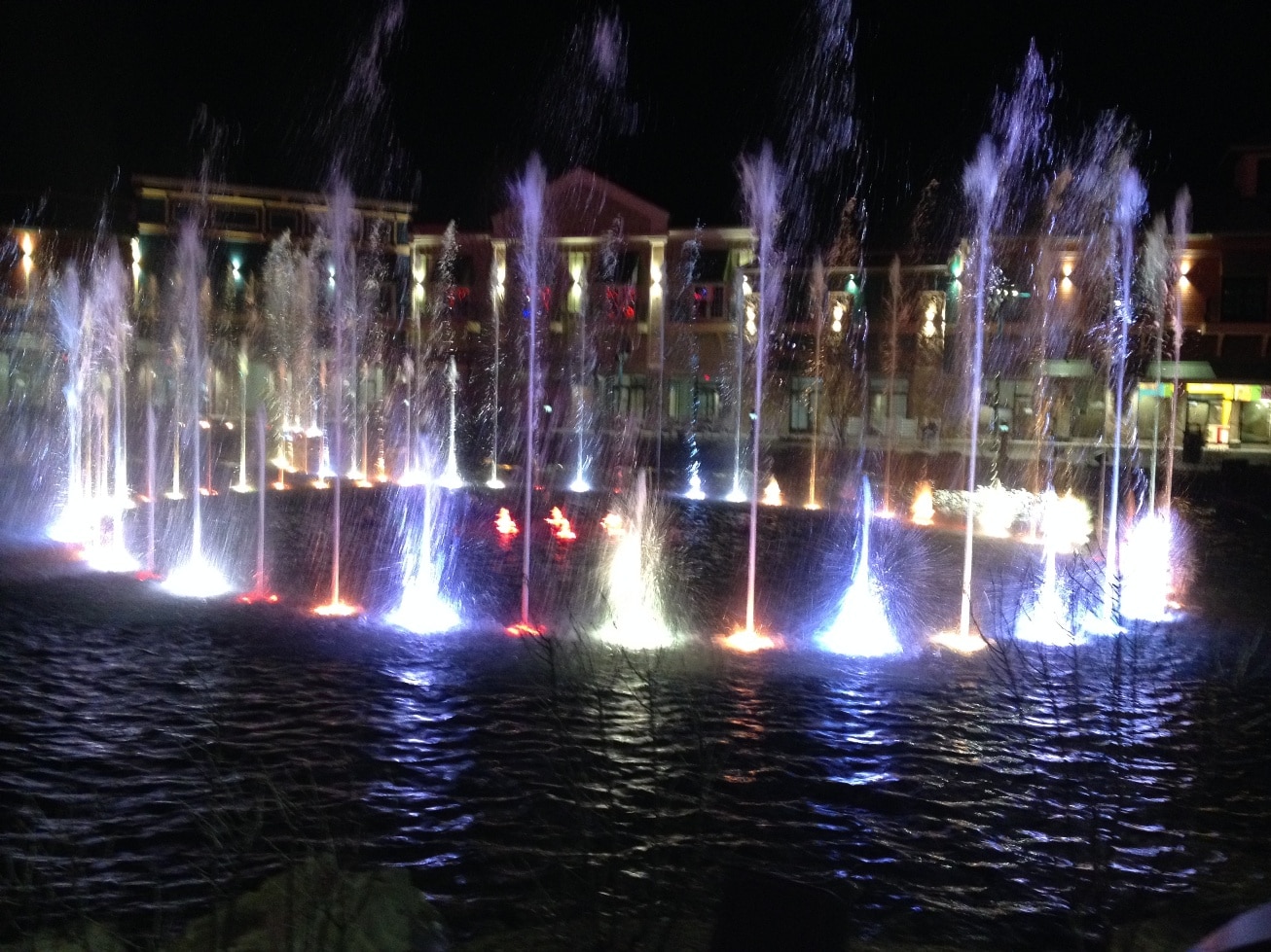 Fountains at The Island in Pigeon My Pigeon