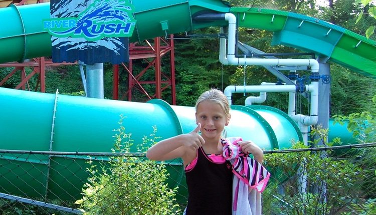 Kendall at Dollywood's Splash Country in Pigeon Forge TN