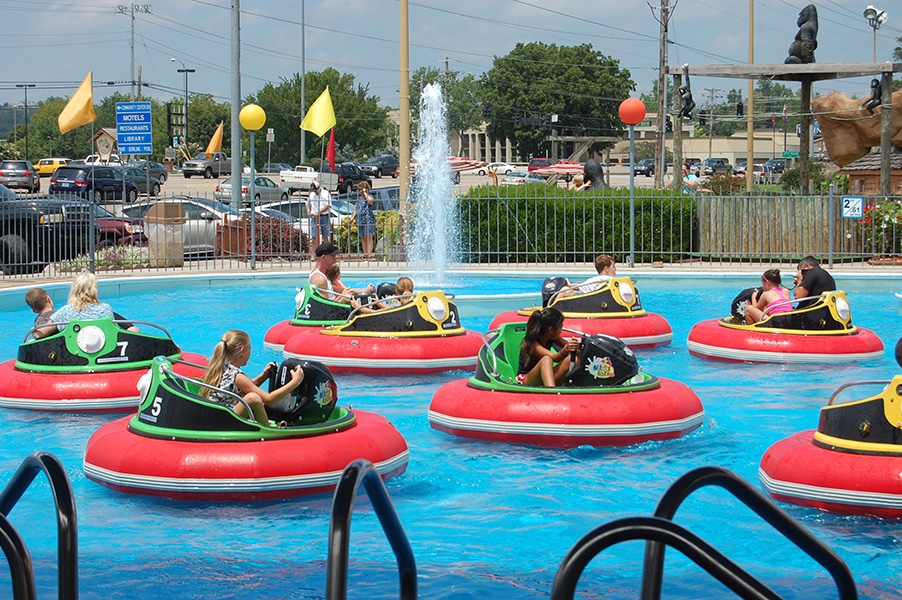 Bumper Boats at The Track in Pigeon Forge - Kids Activities