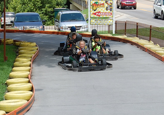 Go-karts at The Track in Pigeon Forge - Kids Activities