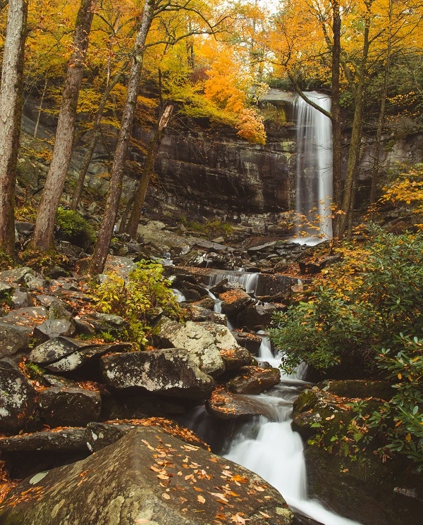 Fall Colors at Rainbow Falls