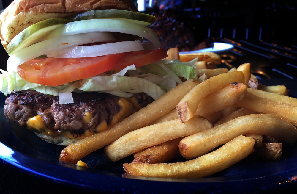 Burger from Bennett's BBQ