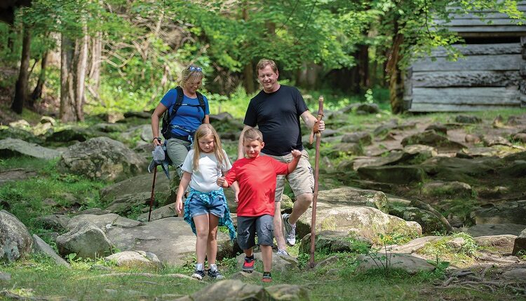 Family Spring Hiking in the Smoky Mountains - Free things to do during spring break in Pigeon Forge