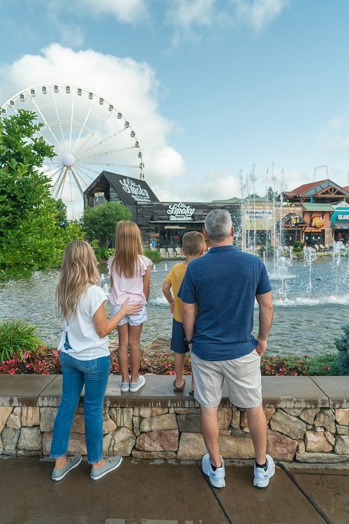 See the fountain show at The Island - Free things to do during spring break in Pigeon Forge