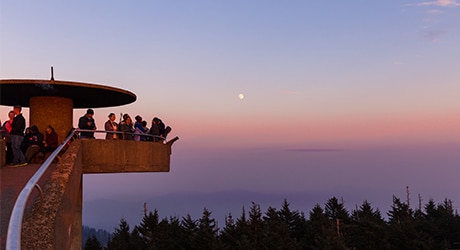 Best views in the Smoky Mountains from atop Clingmans Dome