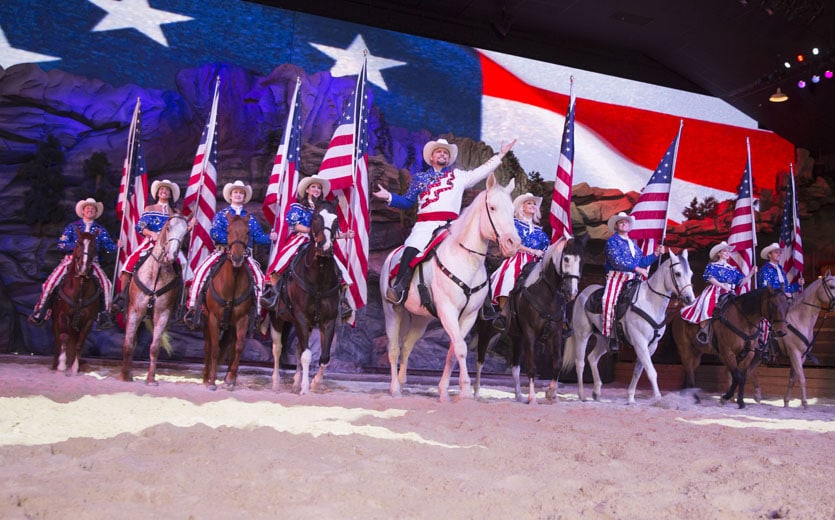 Horses and Riders at Dolly Parton's Stampede