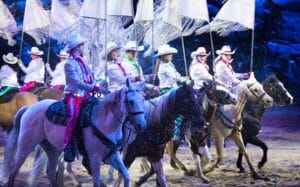 Christmas at Dolly Parton’s Stampede - Horses in Snow