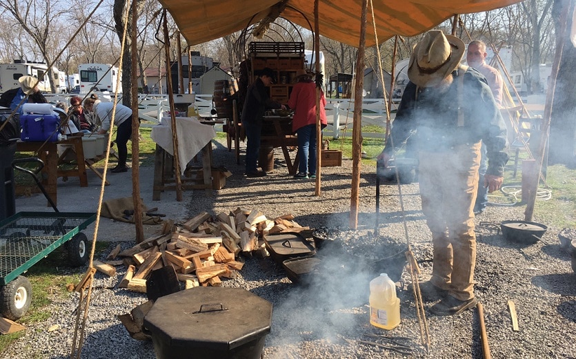 Pigeon Forge Chuck Wagon Cookoff Competition at Clabough's Campground