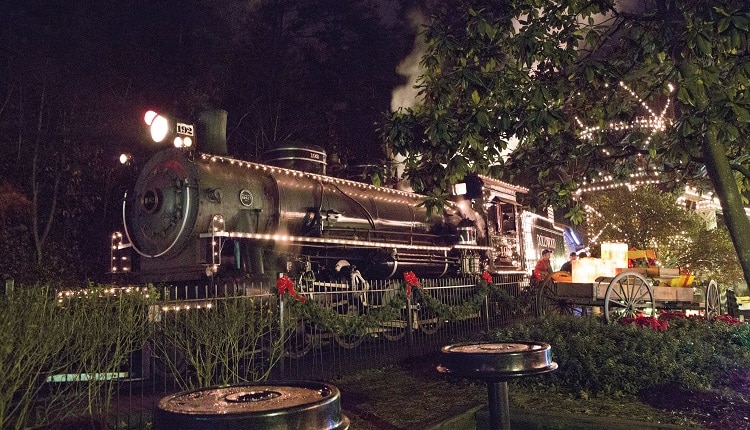 Dollywood Train during Christmas