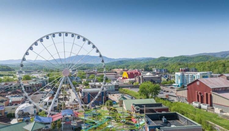 Take in the mountain views from atop The Great Smoky Mountain Wheel.
