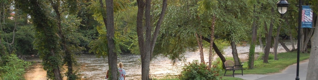 Little Pigeon River in Pigeon Forge, Tennessee