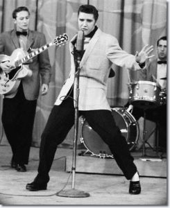 elvis presley singing on stage
