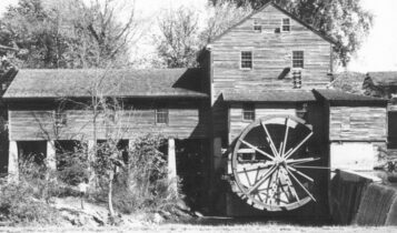 Old Mill in Black and White