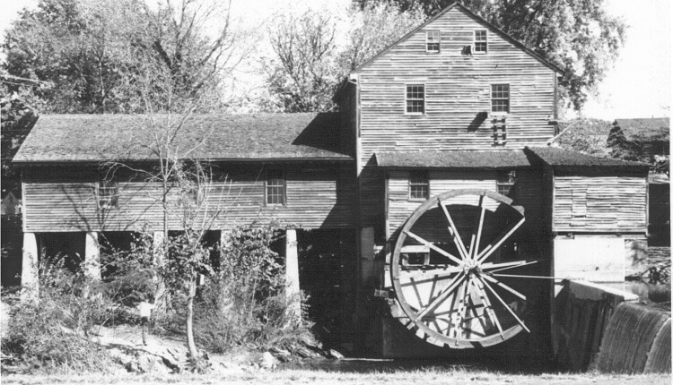 Old Mill in Black and White