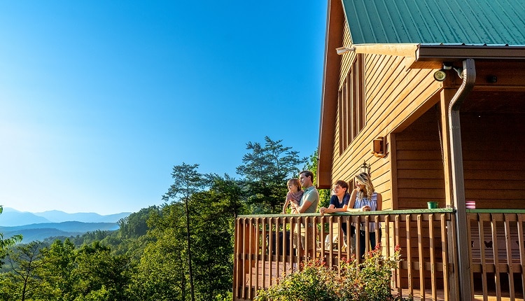 Amazing mountain views at Pigeon Forge cabins