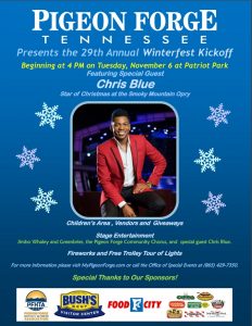 Winterfest Kickoff event in Pigeon Forge TN