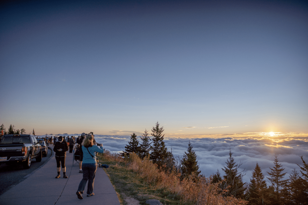 Scenic overlooks in Smoky Mountains