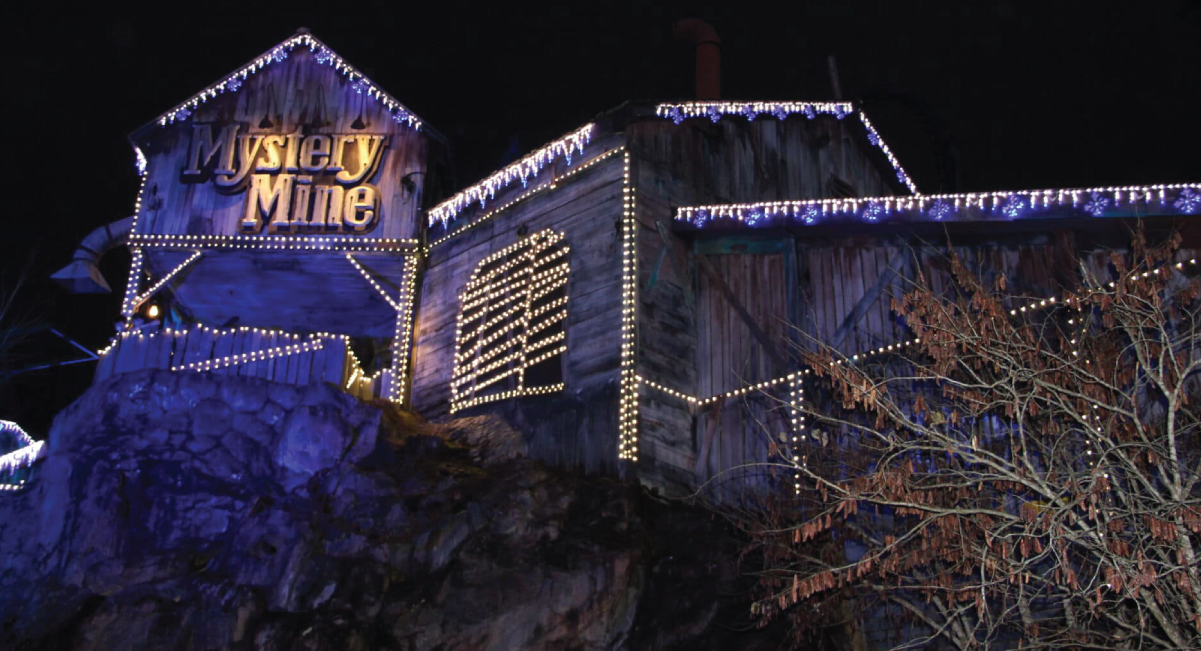 night rights during christmas at dollywood