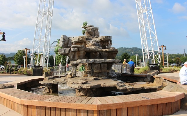 Fountain at Mountain Mile Pigeon Forge TN