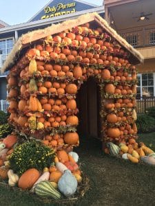 Fall Decor at Dolly Parton's Stampede in Pigeon Forge TN