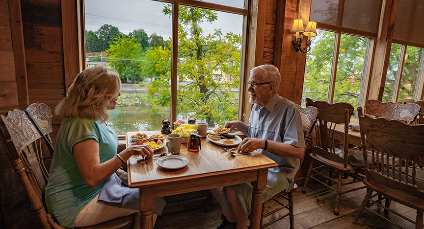 Dining at The Old Mill Restaurant