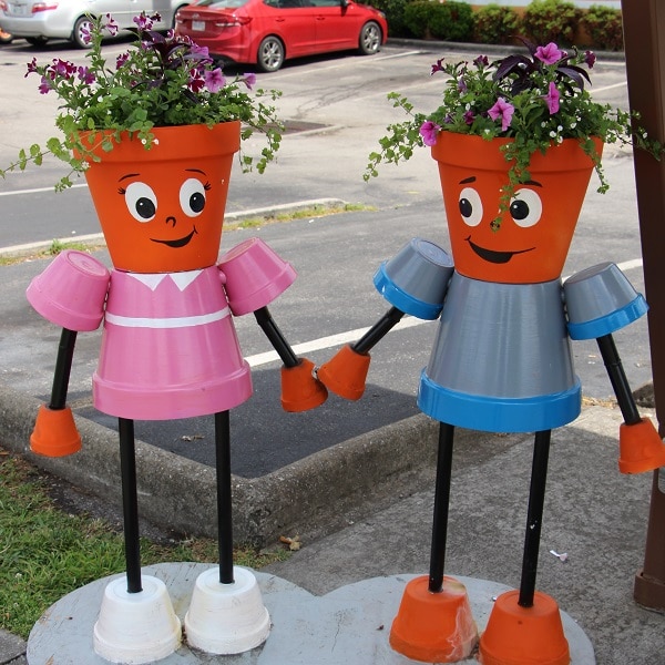 “Best Buds” Planter Person