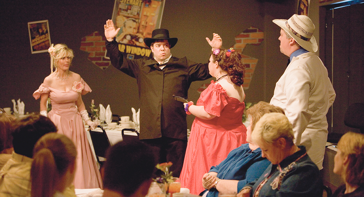 enjoy a thrilling dinner show for kids in pigeon forge at Great Smoky Mountain Murder Mystery Dinner Show