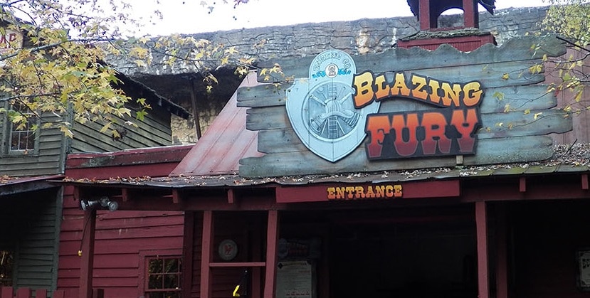 Blazing Fury coaster ride at Dollywood