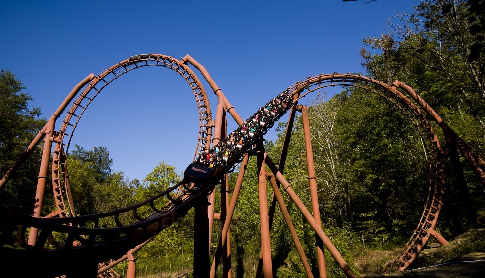 Tennessee Tornado coaster at Dollywood