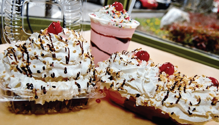image of sundae from Old Mill Creamery