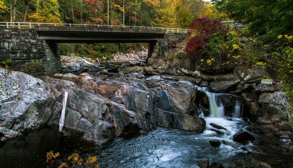 Drive up to see the waterfall at The Sinks