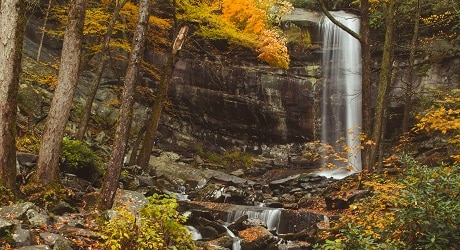 Rainbow Falls in the Fall