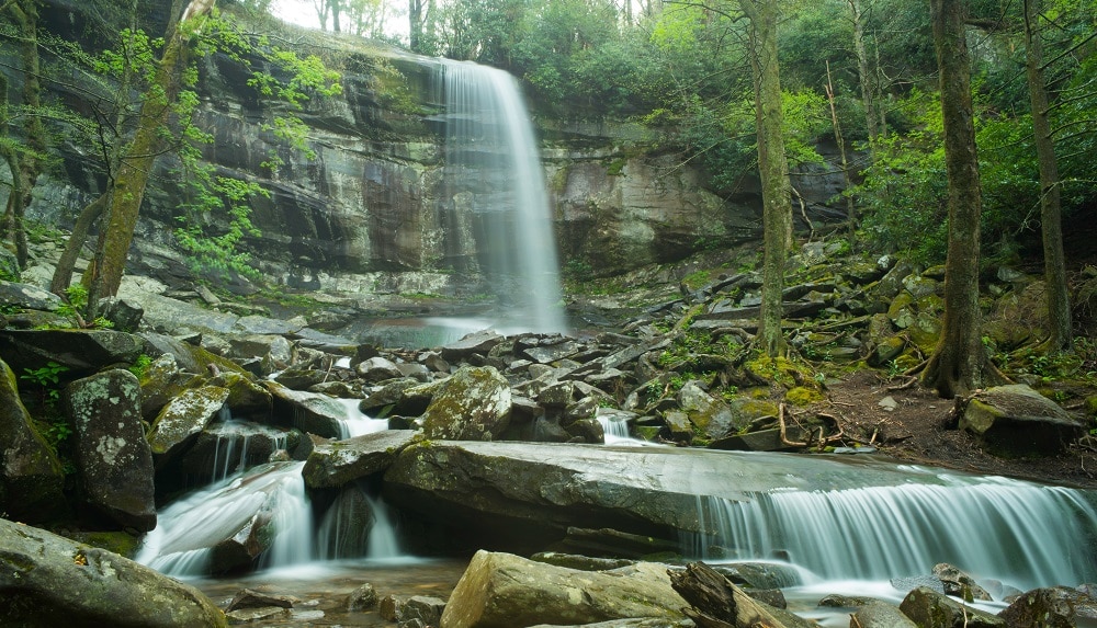 Hike Rainbow Falls - Waterfall Hikes in the Great Smoky Mountains