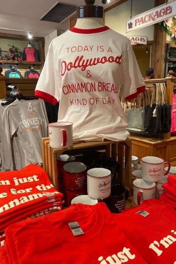 Souvenir shopping at Dollywood Emporium