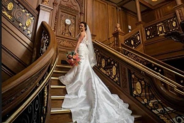 Renew your wedding vows on the Grand Staircase at TITANIC Museum