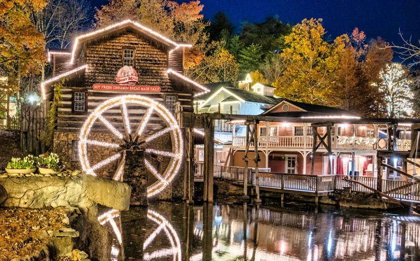 Dollywood Mill during the Christmas celebration