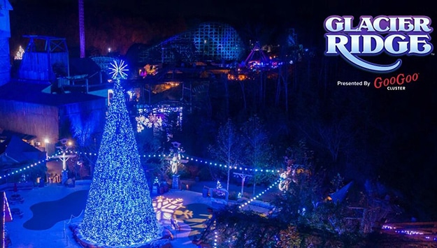 Stroll through Glacier Ridge for a winter wonderland experience