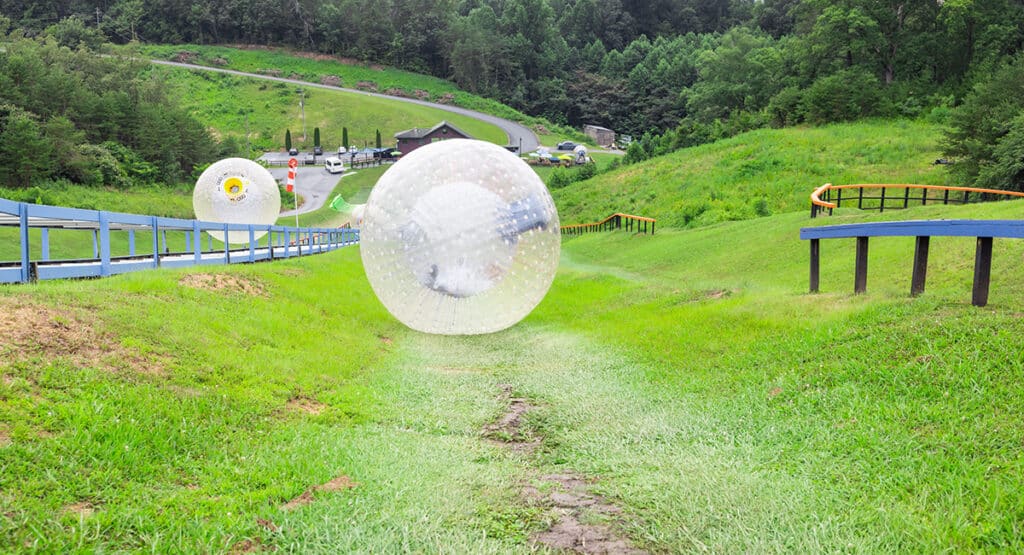 Zorb down a 1000-foot hill