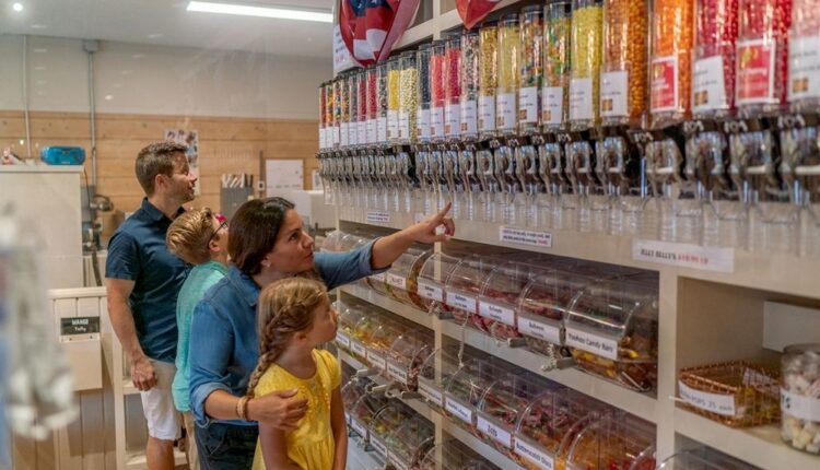 Watch mouthwatering candy being made at Old Mill Candy Kitchen and then fill up a bag to take home