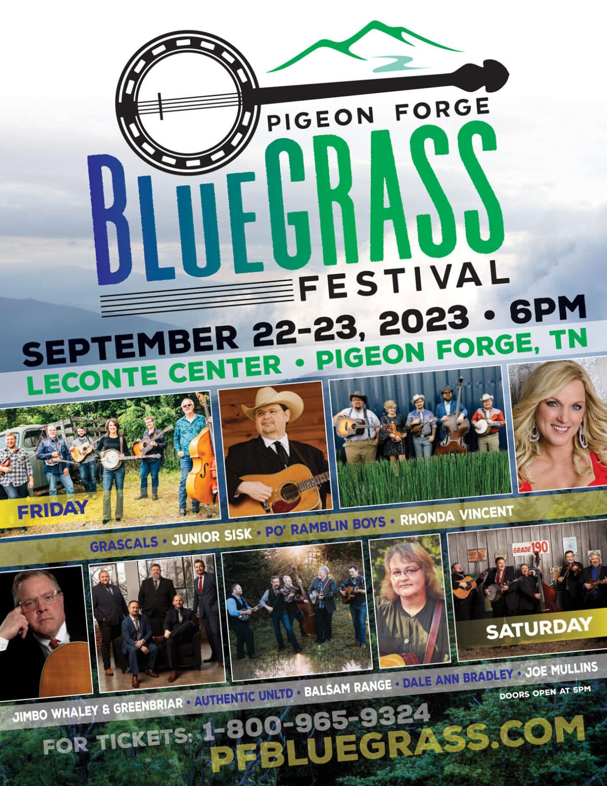Pigeon Bluegrass Festival at the LeConte Center