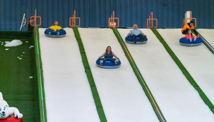 Try indoor snow tubing