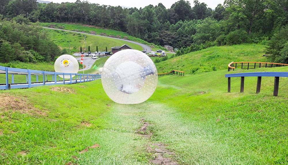 Zorbing in Pigeon Forge