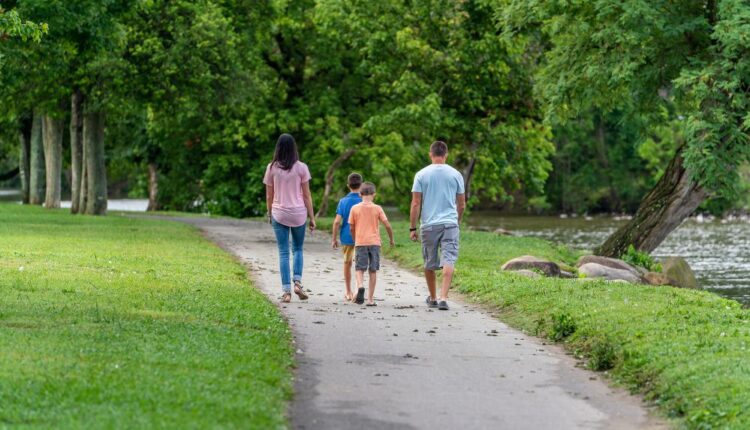 Take a stroll through Patriot Park and feed the ducks