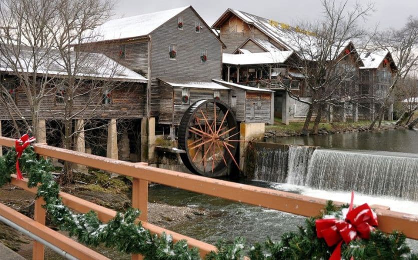 Old Mill during the holidays