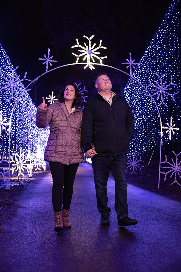See the lights of Winterfest during February in Pigeon Forge