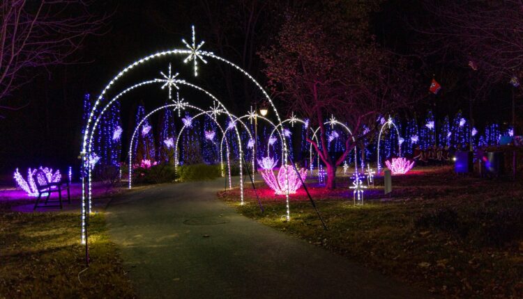 Holiday lights of Winterfest