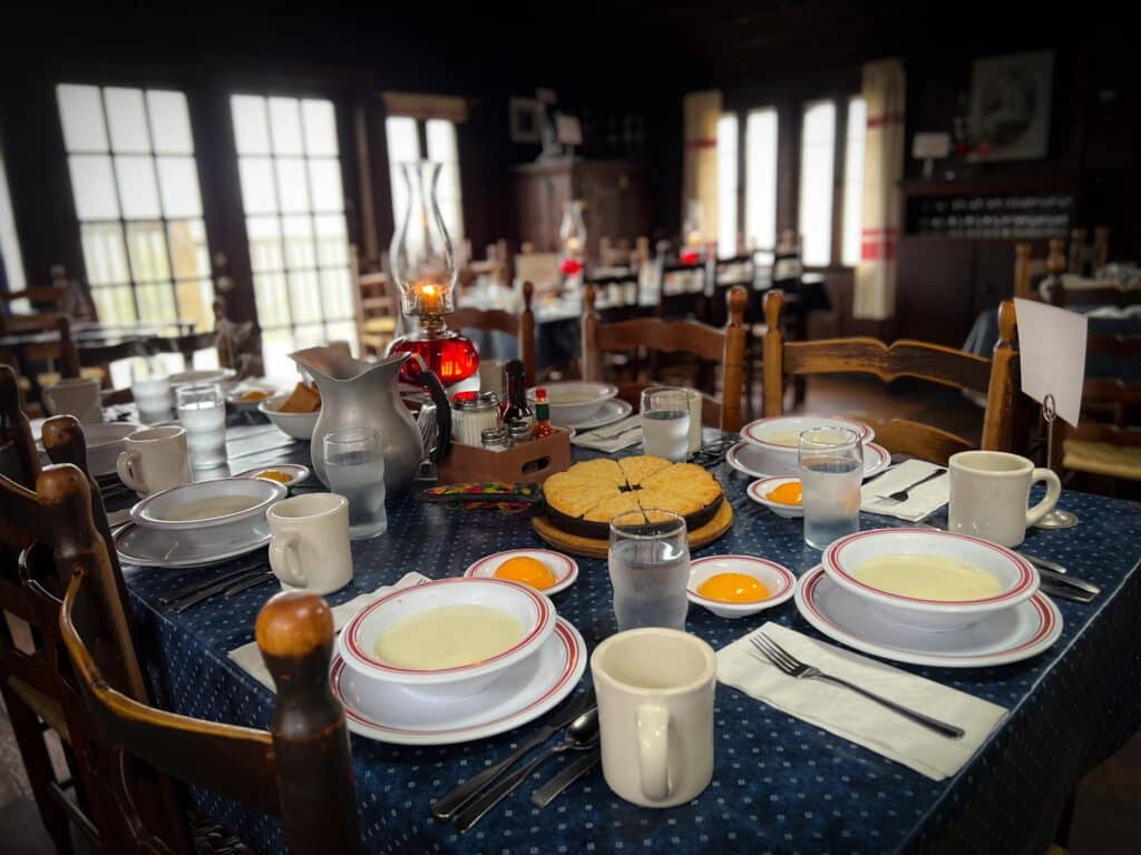 image of food at a restaurant in Mount LeConte