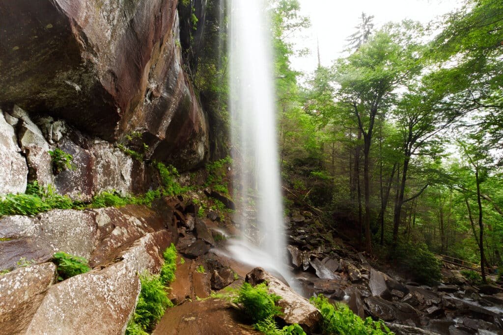 image of rainbow falls