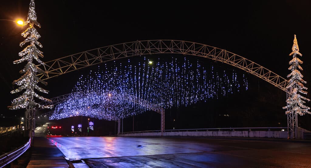 Winterfest Winter Wonderland Bridge in Pigeon Forge